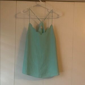 J. Crew Blue Backless Tie Front Camisole